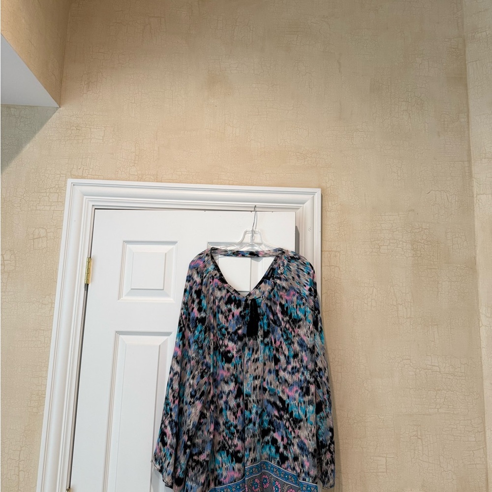 Tolani Multicolor Patterned Blouse